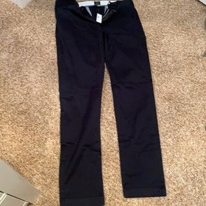 NWT- JCrew- Slim- Stretch- Navy cotton pants